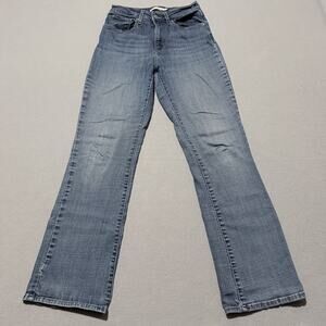 Levi's 725 High Rise Bootcut Jeans Women's Blue Denim Mid Rise Y2K Retro - 27